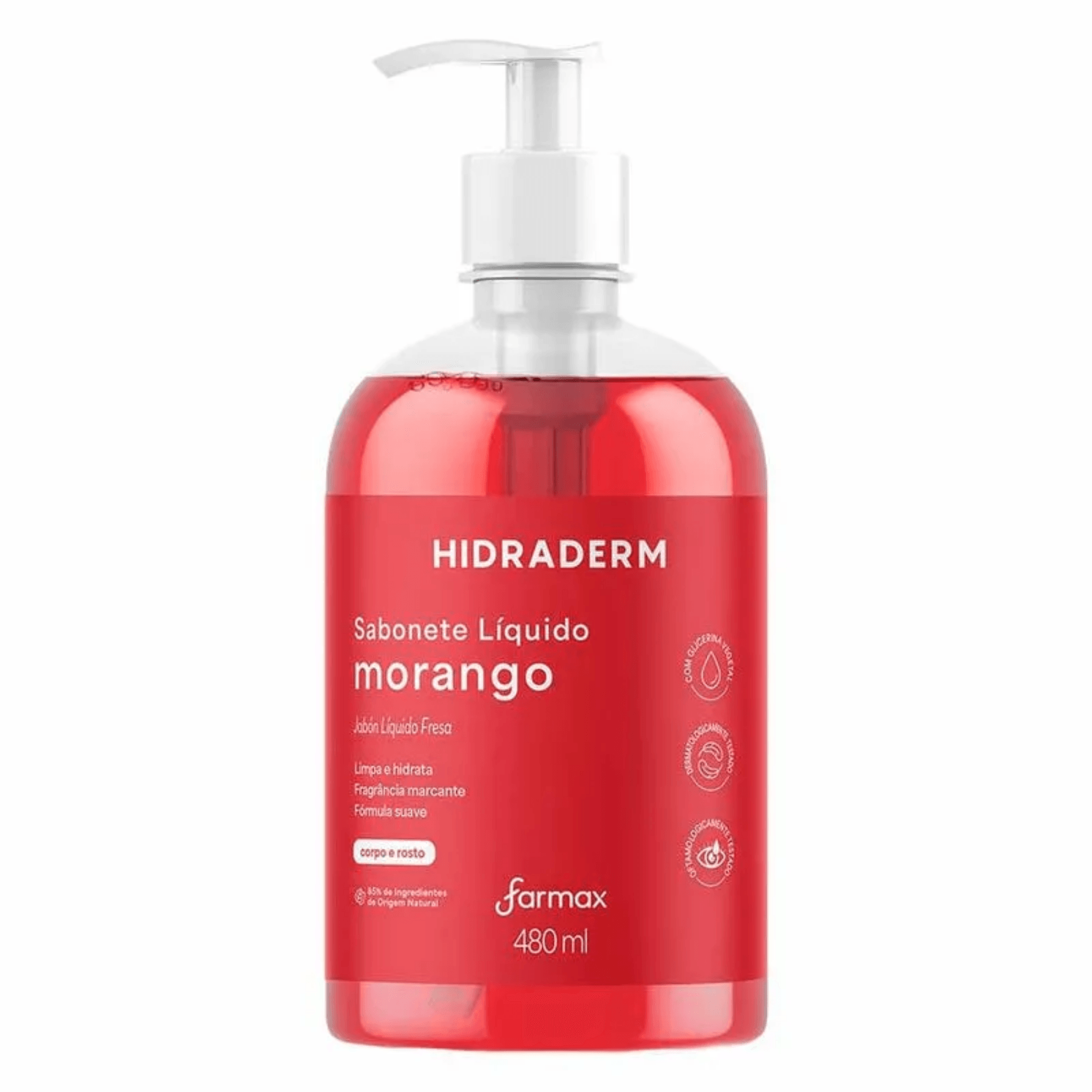Sabonete Liquido Hidraderm Morango 480ml